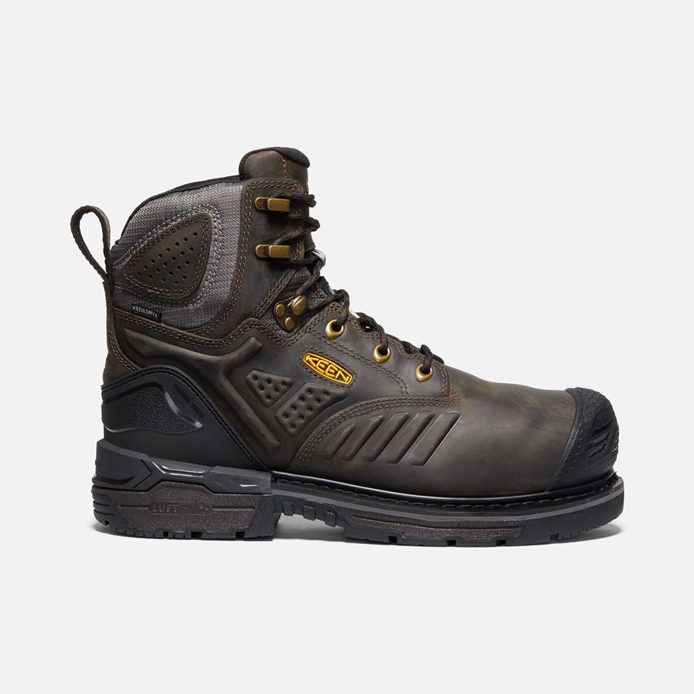 Keen Laarzen Heren Zwart Bruin - Csa Philadelphia 6" Internal Met Waterproof (Carbon-Fiber Toe) - 27